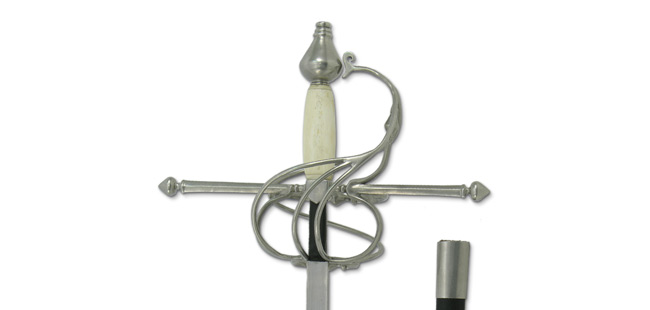 Bone Grip - Swept-Hilt Rapier By Paul Chen - CAS Hanwei - SWORDS: European Swords-Rapiers/Main Gauche